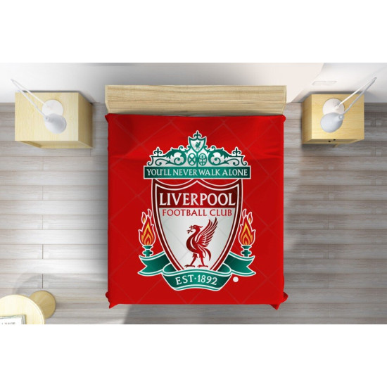 Přehoz přes postel - Liverpool Red