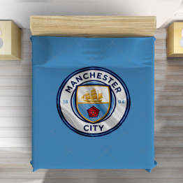 Luxusní přehoz na postel - Manchester City Logo