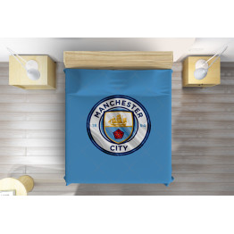 Luxusní přehoz na postel - Manchester City Logo