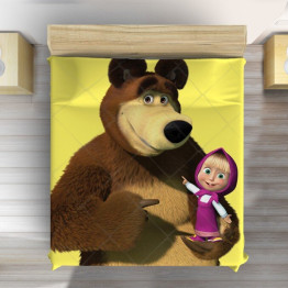 Přehoz na postel - Masha and Bear Hug
