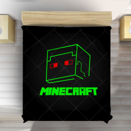 Přehoz na postel - Minecraft Face