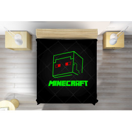 Přehoz na postel - Minecraft Face
