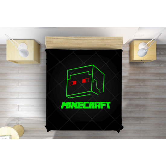 Přehoz na postel - Minecraft Face