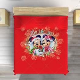 Přehoz přes postel - Mickey and Minnie Christmas