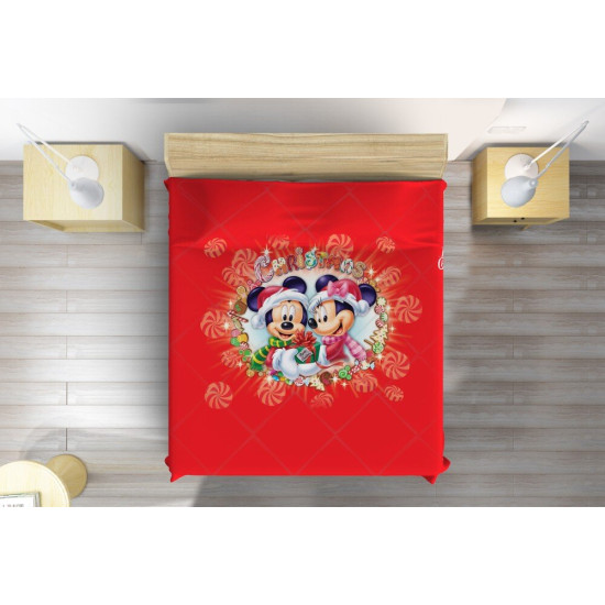Přehoz přes postel - Mickey and Minnie Christmas