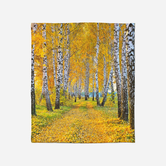 Měkká deka - Birch in Autumn