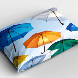Dekorativní polštář - Colorful Umbrellas