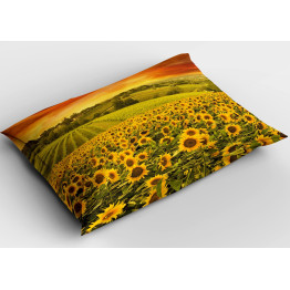 Dekorační polštář luxusní - Sunflower Field