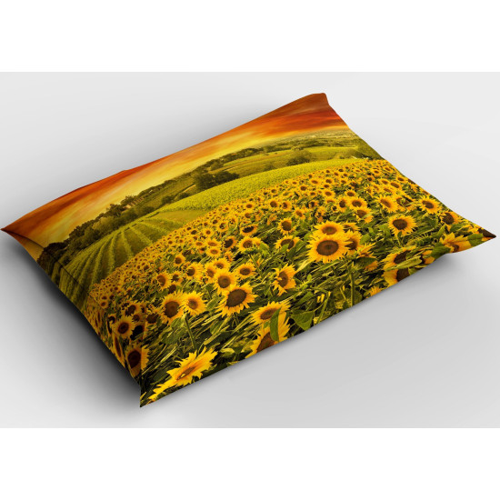 Dekorační polštář luxusní - Sunflower Field