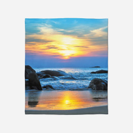Fleecová deka 3D - Sea Landscape