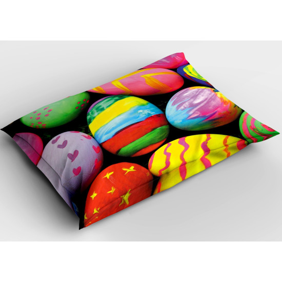Dekorační polštář luxusní - Colorful Easter Eggs