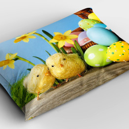 Polštář 45x45 - Easter Chicks