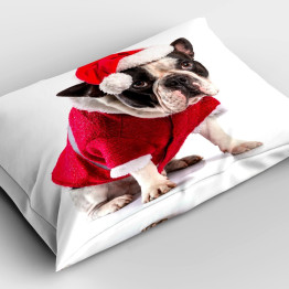 Vánoční polštář - French Bulldog