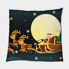 Vánoční dekorativní polštář - Santa's Sledge