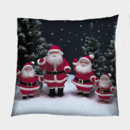 Vánoční polštář - Santa Claus Figurines