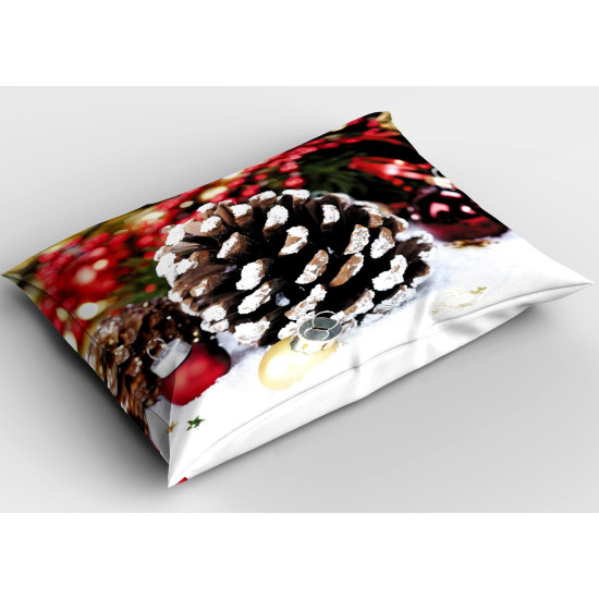Vánoční polštář 45x45 - Christmas Fir Cones