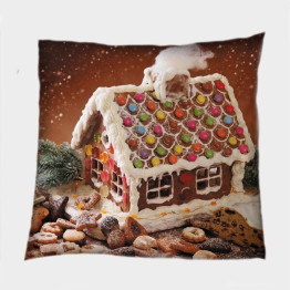 Vánoční polštář - Christmas Candy House