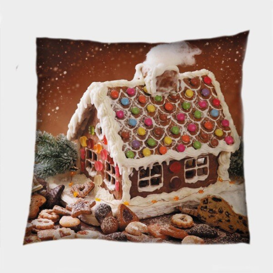 Vánoční polštář - Christmas Candy House