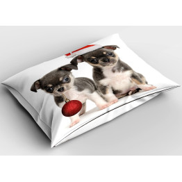 Vánoční polštář - Christmas Puppies