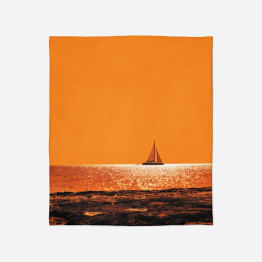 Hřejivá deka - Sunset Boat