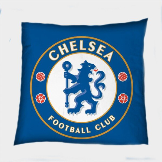 Dekorační polštář - Chelsea Blue Logo