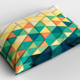 Dekorační polštář luxusní - Colorfu Triangles