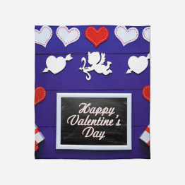 Deka se srdíčky - Happy Valentine Day