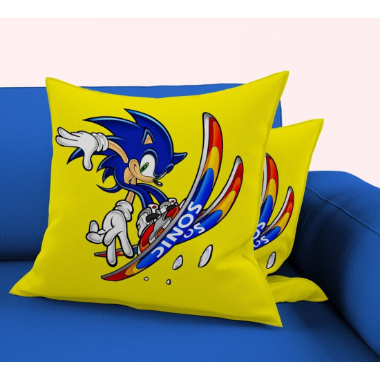 Dekorační polštář luxusní - Sonic Skiing
