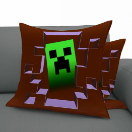 Dekorační polštář luxusní - Minecraft Creeper