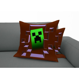 Dekorační polštář luxusní - Minecraft Creeper