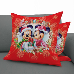 Dekorativní polštář - Mickey and Minnie Christmas