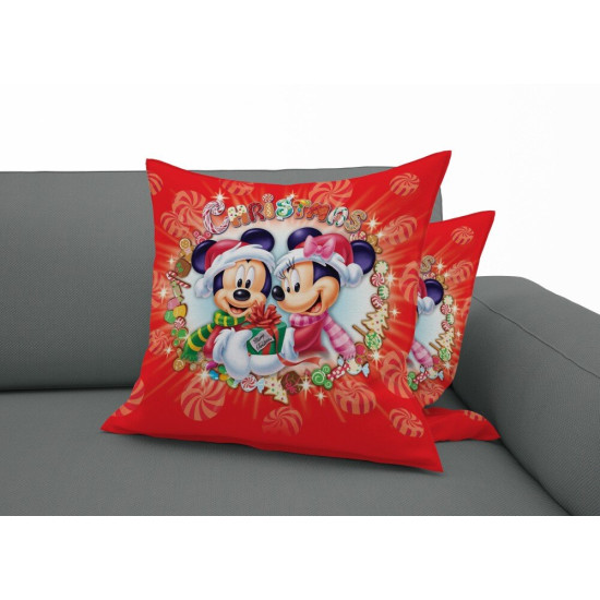 Dekorativní polštář - Mickey and Minnie Christmas