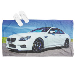 Osuška plážová - BMW White