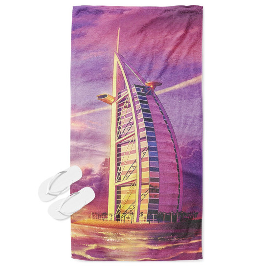 Osuška na pláž 3D - Dubai Burj Al Arab