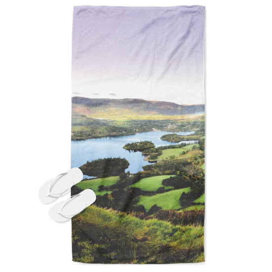Osuška na pláž 3D - Lake in England