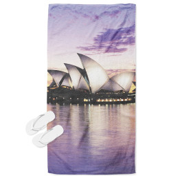 Plážová osuška 3D - Sydney Landscape