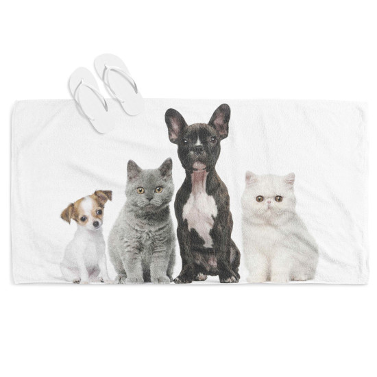 Osuška plážová 3D - Pets