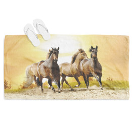 Plážová osuška - Horse Sunset