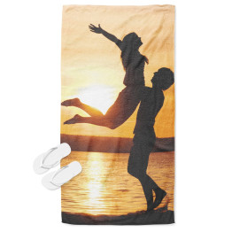 Plážová osuška - Couple on the Beach