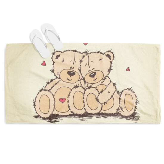 Osuška na pláž - Bears in Love
