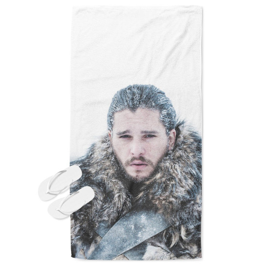 Plážový ručník - Game of Thrones John Snow White