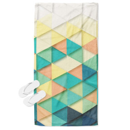 Plážová osuška - Colorful Triangles