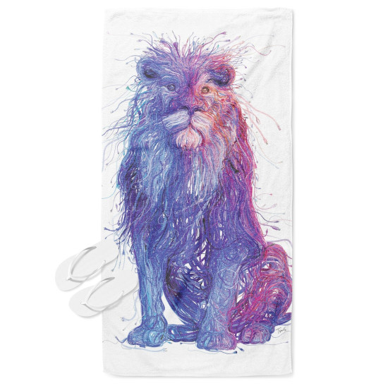Osuška plážová - Art Digital Lion