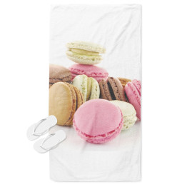 Plážový ručník - French Macarons