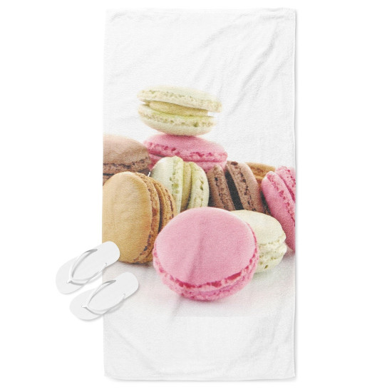 Plážový ručník - French Macarons
