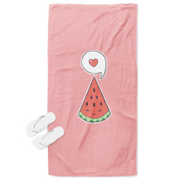 Plážový ručník - I Love Watermelon