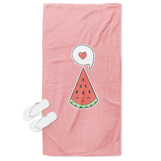 Plážový ručník - I Love Watermelon