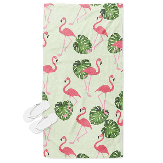 Plážová osuška - Flamingo