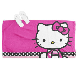 Dětská plážová osuška - Hello Kitty Magenta