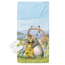 Dětská plážová osuška - Madagascar